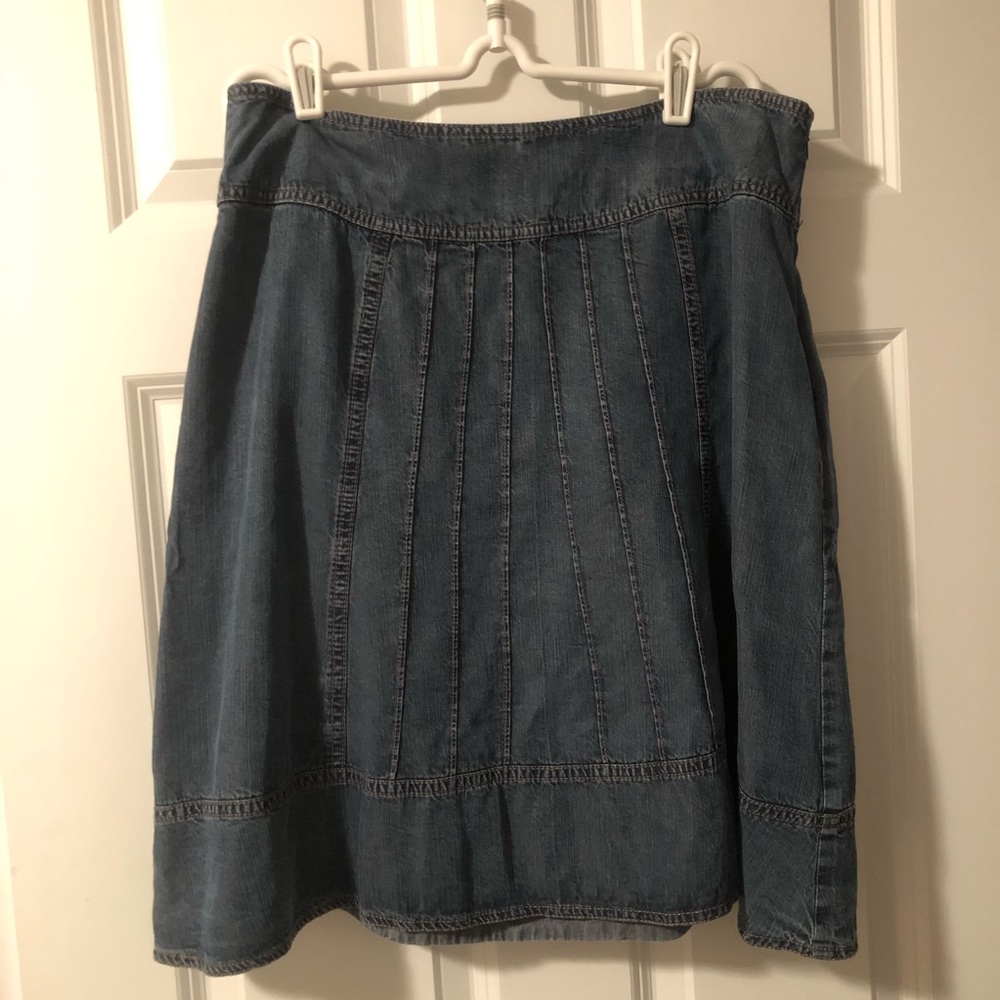 Nordstrom Nic + Zoe Pleated Jean Skirt